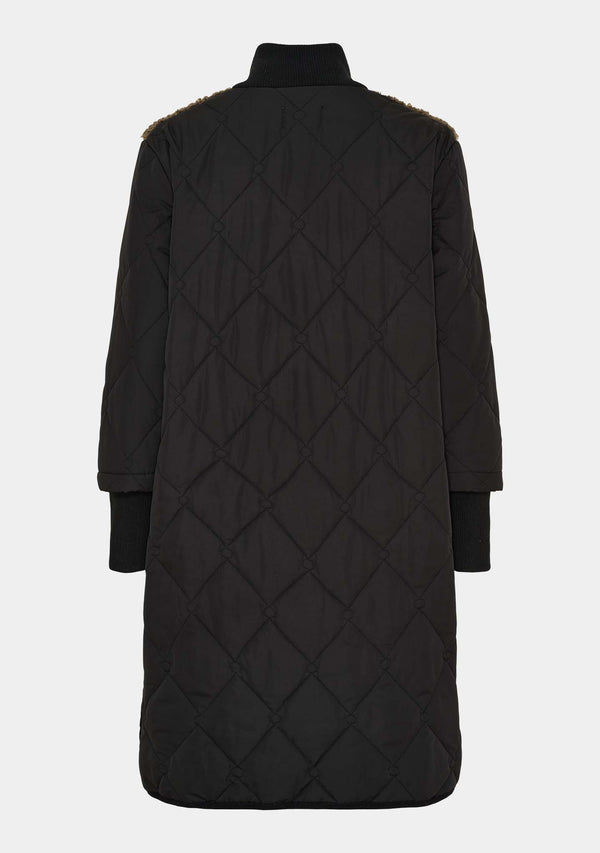 I SAY Diddi Teddy Coat Outerwear 900 Black