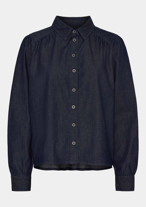 I SAY Diva Cropped Shirt Shirts 662 Dark denim