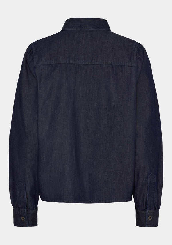 I SAY Diva Cropped Shirt Shirts 662 Dark denim