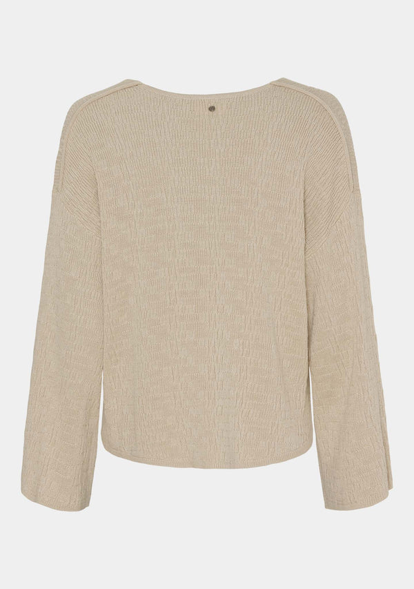 I SAY Dora Knit Pullover Knitwear 111 Sand Melange