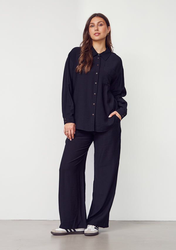I SAY Elly Basic Pant Pants 900 Black