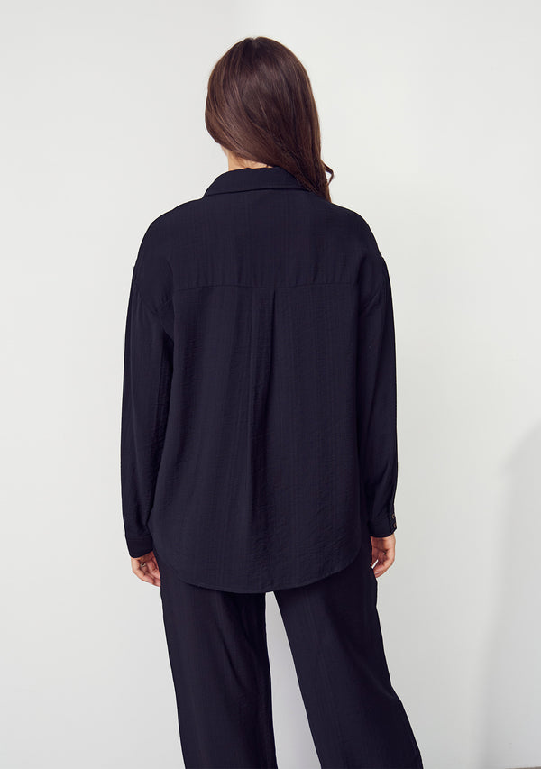 I SAY Elly Basic Shirt Shirts 900 Black