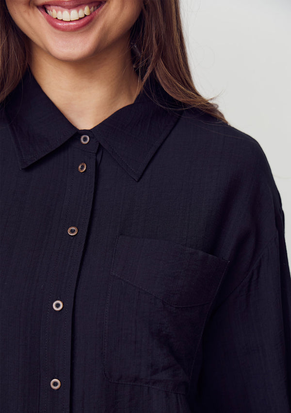 I SAY Elly Basic Shirt Shirts 900 Black