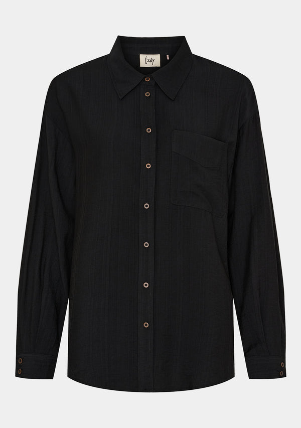 I SAY Elly Basic Shirt Shirts 900 Black