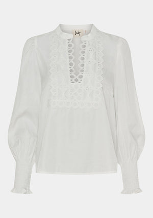I SAY Emily Blouse Blouses 101 Broken White