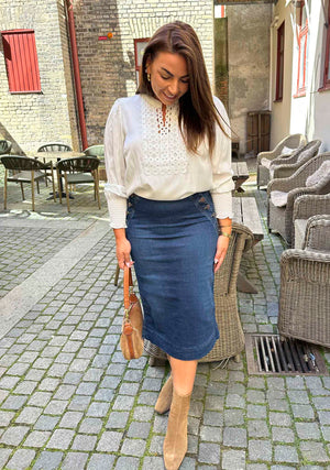 I SAY Emily Blouse Blouses 101 Broken White
