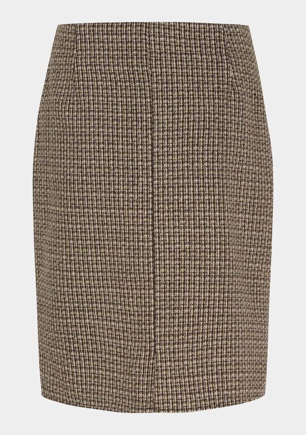 I SAY Feliz Skirt Skirts M24 Brown Pepita