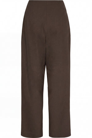 I SAY Firenze Highwaist Pant Pants 356 Dark brown