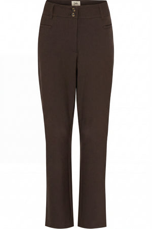 I SAY Firenze Straight Pant Pants 356 Dark brown