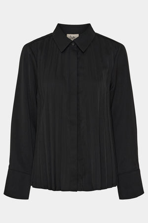 I SAY Frida Pleat Shirt Shirts 900 Black