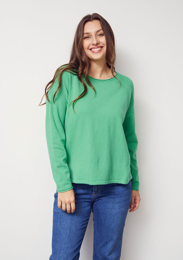 I SAY Frigga Knit Pullover Knitwear 835 Fresh Green