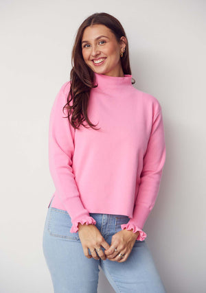 I SAY Frigga New Pullover Knitwear 515 Hot pink