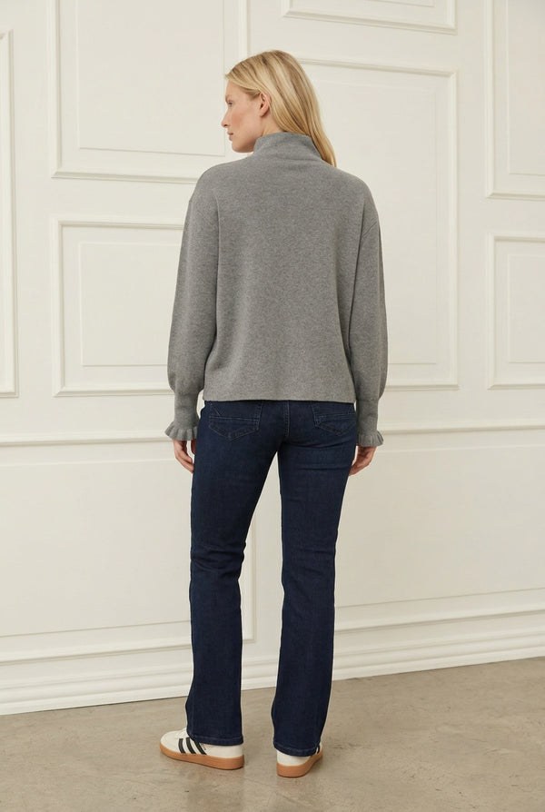 I SAY Frigga New Pullover Knitwear 947 Grey Melange