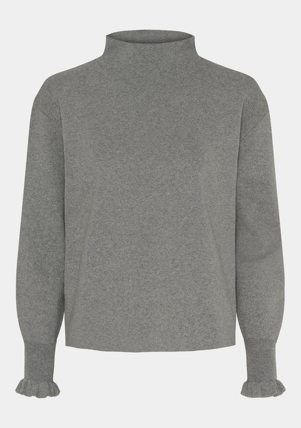 I SAY Frigga New Pullover Knitwear 947 Grey Melange