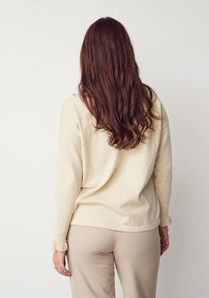 I SAY Frigga Smock Pullover Knitwear 171 Creamy