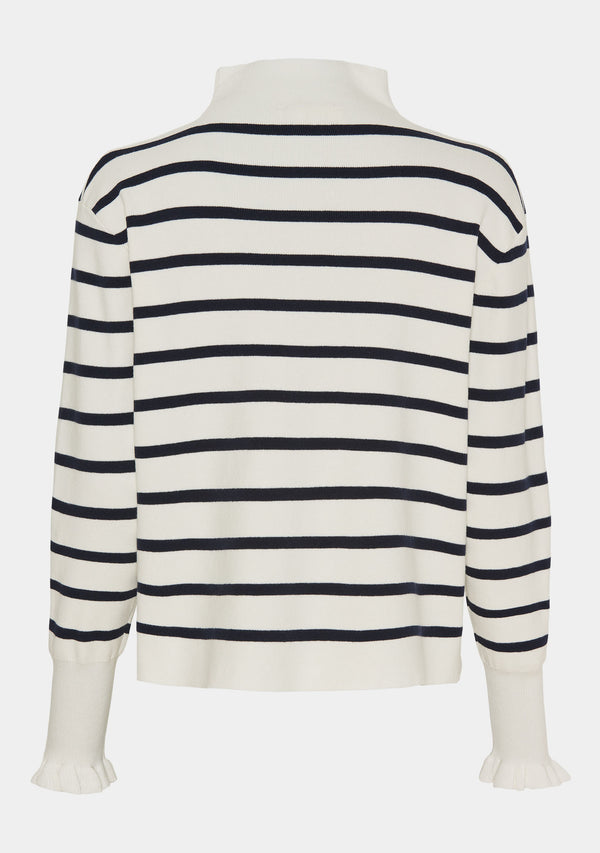 I SAY Frigga Stripe Pullover Knitwear A47 Nautic Stripe