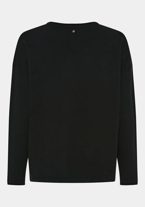 I SAY Frigga V-Neck Knitwear 900 Black