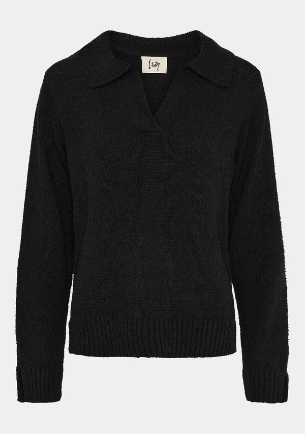 I SAY Gabi l/s Knit Knitwear 900 Black