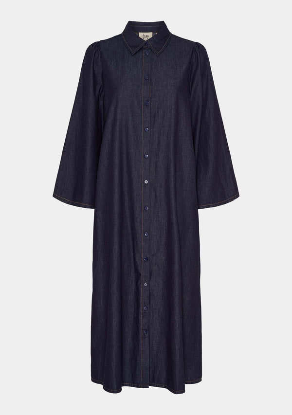 I SAY Ganja Sleeve Dress Dresses K97 Unwashed Denim