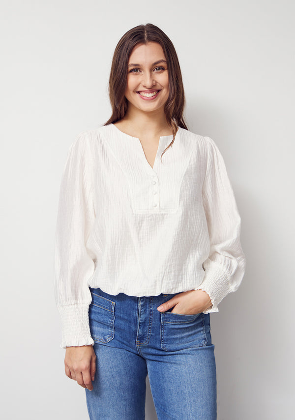 I SAY Genia Blouse Blouses 101 Broken White