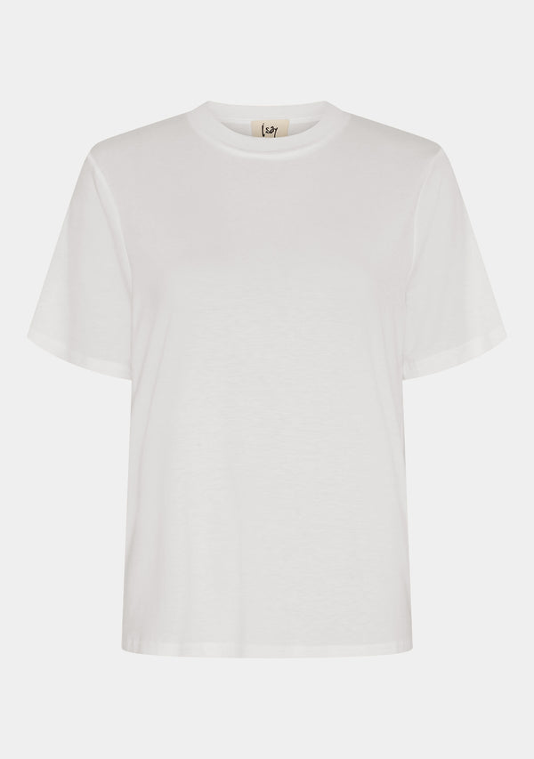 I SAY Gritt O-Neck T-Shirt Basics 100 White