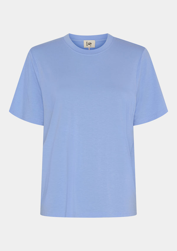 I SAY Gritt O-Neck T-Shirt T-Shirts 645 Skyblue