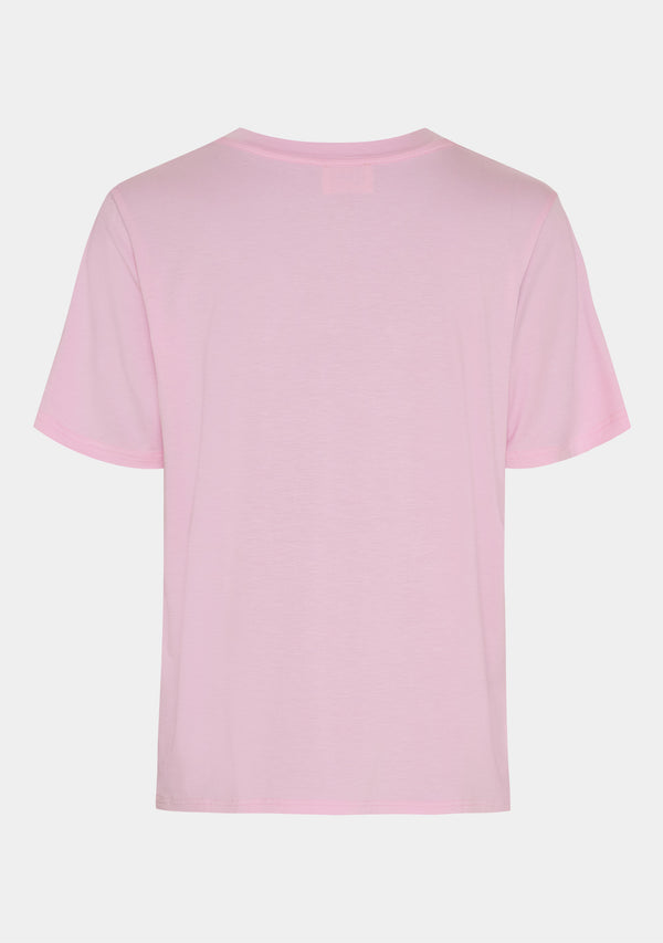 I SAY Gritt V-Neck T-Shirt T-Shirts 516 Pink