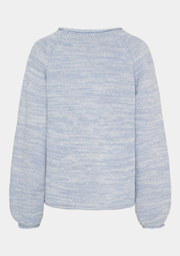 I SAY Gwen Knit Pullover Knitwear 625 Light Blue Melange