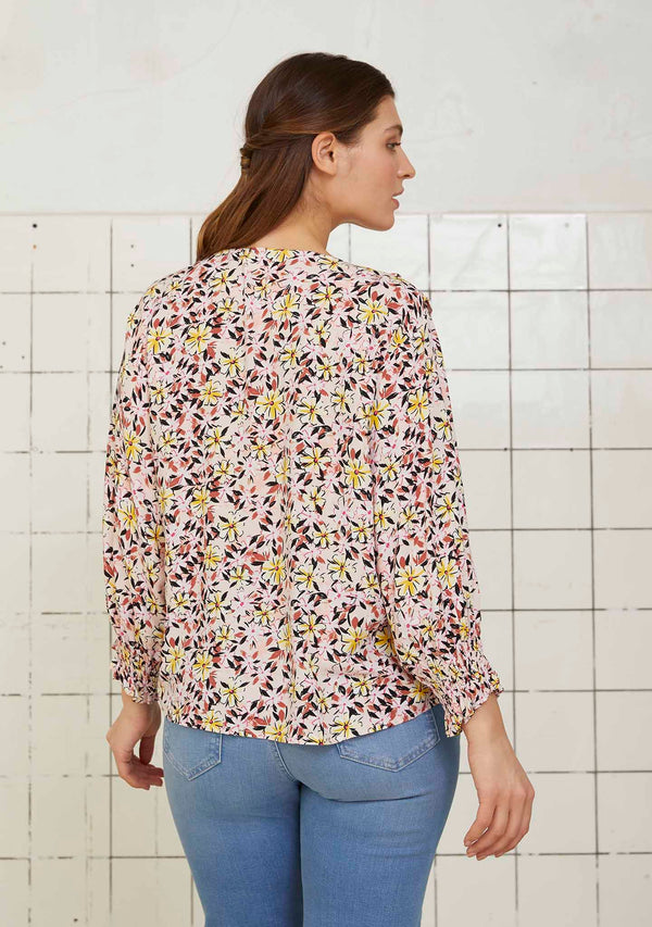 I SAY Gyta Flounce Blouse Blouses D61 Flower Dream