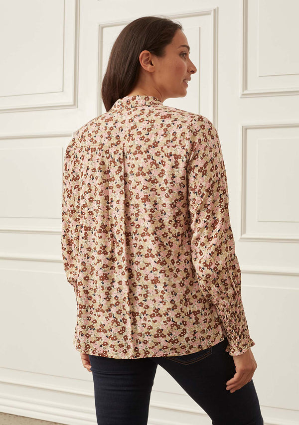 I SAY Gyta Smock Blouse Blouses 046 Autumn Flower