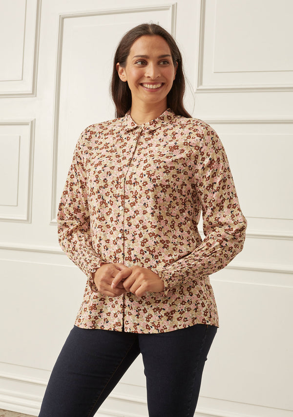 I SAY Gyta Smock Blouse Blouses 046 Autumn Flower