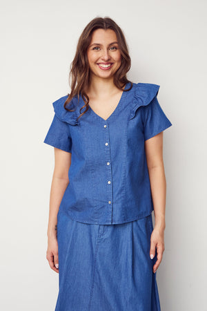 I SAY Heba Shirt Shirts 643 Denim