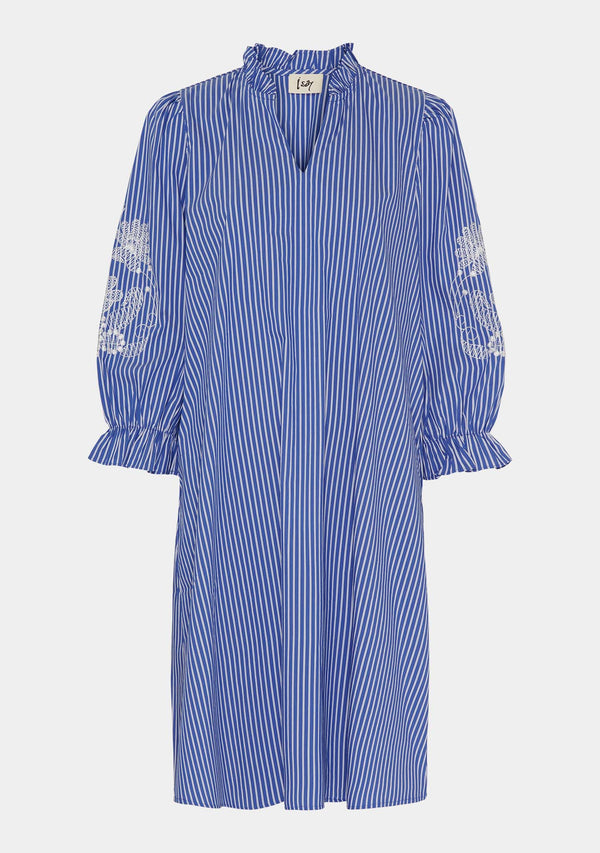 I SAY Helia Dress Dresses L25 Skyblue Stripe