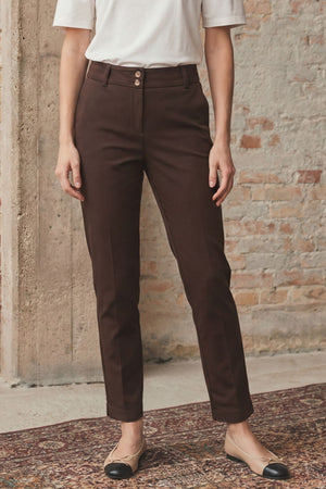 I SAY Isay Chino Pant Pants 356 Dark brown