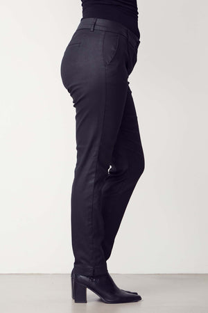 I SAY Isay Coated Pant Pants 900 Black