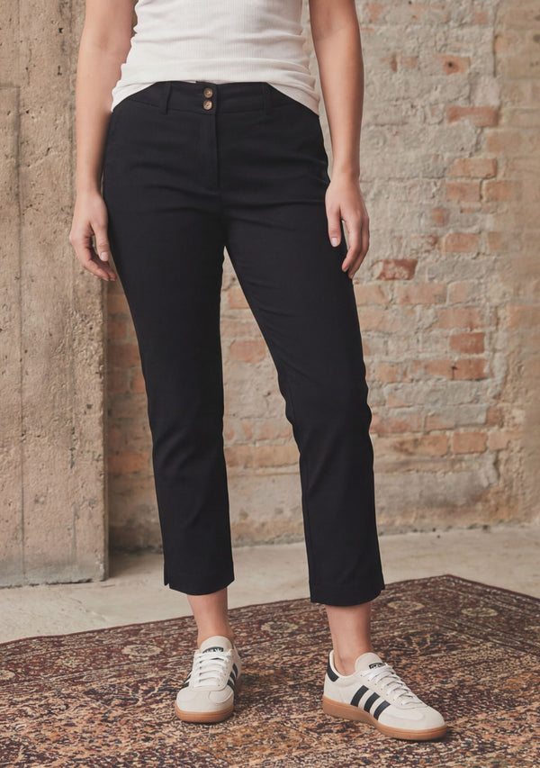 I SAY Isay Highwaist Chino Pants 900 Black