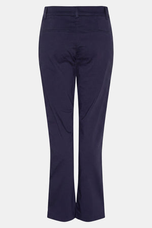 I SAY Isay Long Highwaist Chino Pants 640 Navy