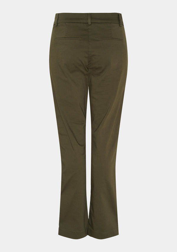 I SAY Isay Long Highwaist Chino Pants 885 Khaki