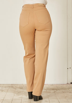 I SAY Isay Long Straight Pant Pants 102 Camel