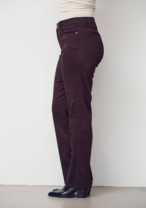 I SAY Isay Long Straight Pant Pants 356 Dark brown