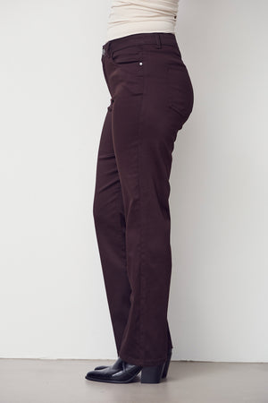 I SAY Isay Long Straight Pant Pants 356 Dark brown
