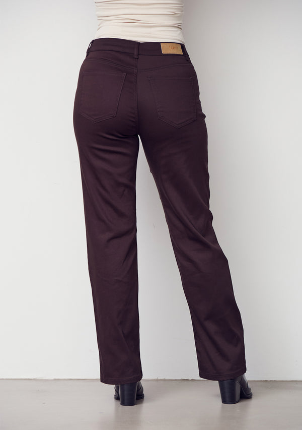 I SAY Isay Long Straight Pant Pants 356 Dark brown