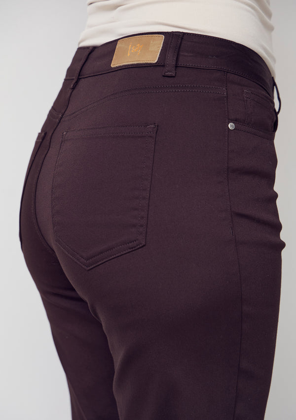 I SAY Isay Long Straight Pant Pants 356 Dark brown