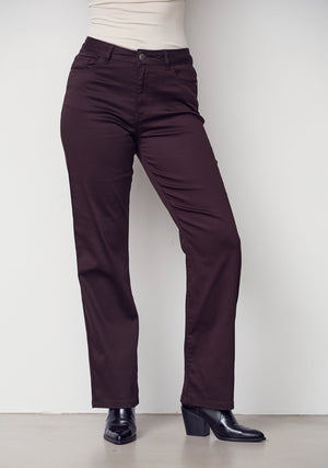 I SAY Isay Long Straight Pant Pants 356 Dark brown