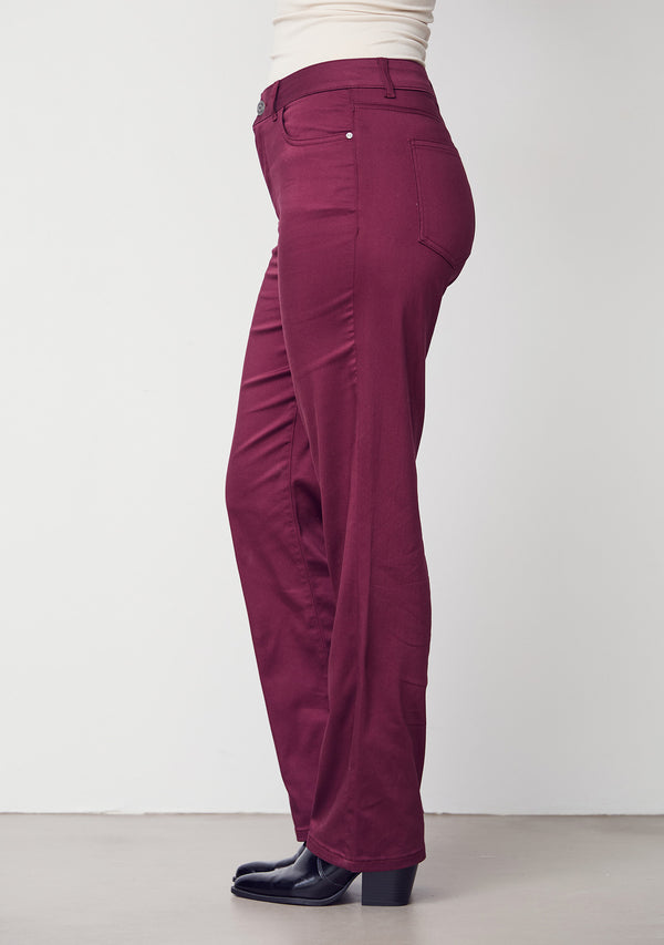 I SAY Isay Long Straight Pant Pants 434 Wine