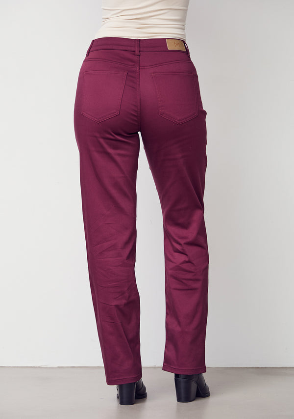 I SAY Isay Long Straight Pant Pants 434 Wine