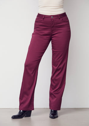 I SAY Isay Long Straight Pant Pants 434 Wine