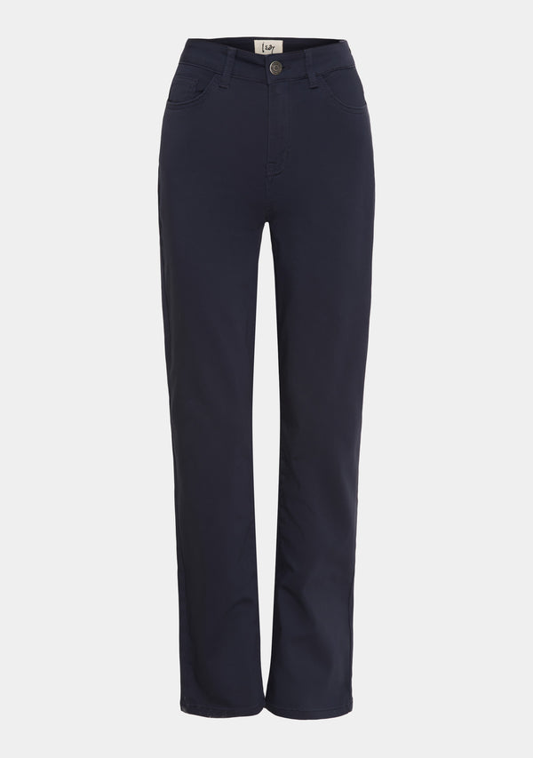 I SAY Isay Long Straight Pant Pants 640 Navy