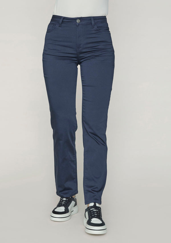 I SAY Isay Long Straight Pant Pants 640 Navy