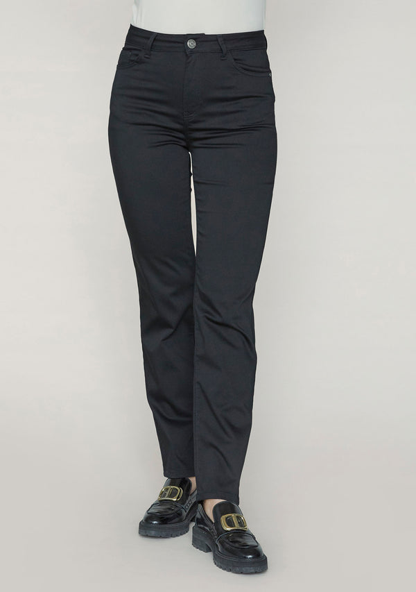 I SAY Isay Long Straight Pant Pants 900 Black